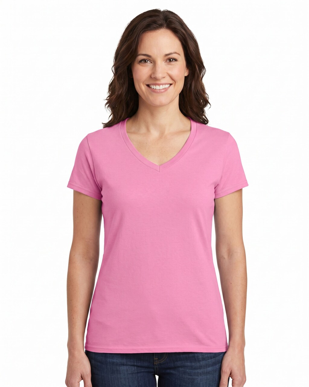 Gildan Women’s Heavy Cotton V-Neck T-Shirt – Blank Craft Tee for Cricut, Painting & Custom DIY Projects